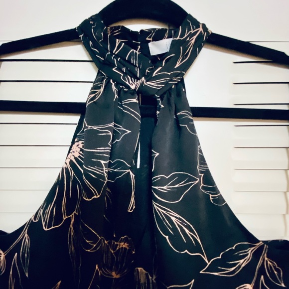 Wispy halter top by Joie. Black and crème. Flirty and fun— great condition! - Picture 2 of 9